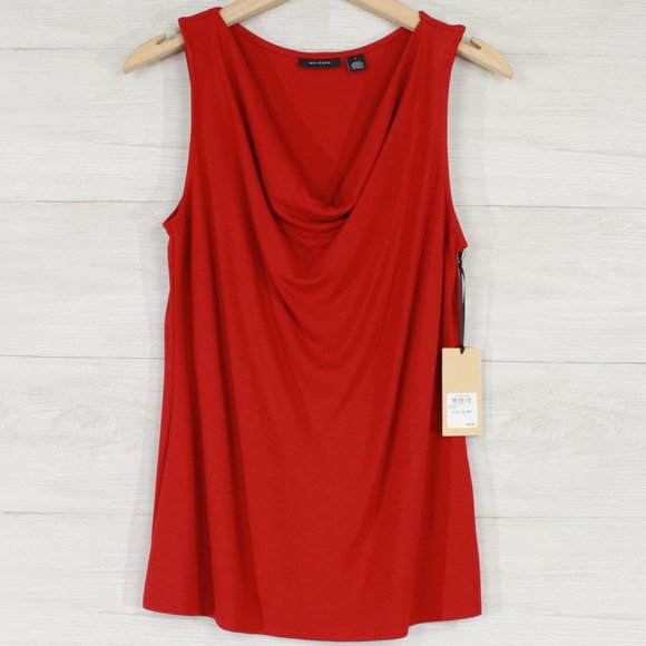 SOLD OUT!! Halogen Drape Front Knit Tank - Picture 2 of 6
